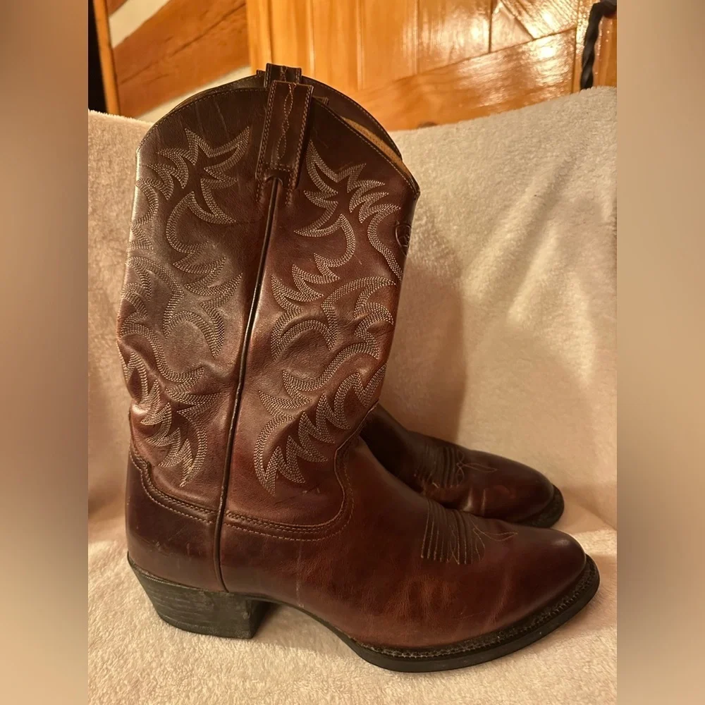 Ariat Men's Heritage Western Cowboy Boots Brown Leather Size 10D Style#10002208